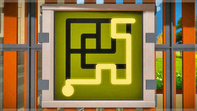 The Keep, the first set of labyrinths, second panel - Puzzle solutions | Keep in The Witness - Keep - The Witness Game Guide & Walkthrough