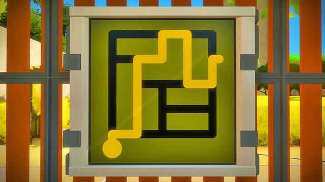 The Keep, the first set of labyrinths, third panel - Puzzle solutions | Keep in The Witness - Keep - The Witness Game Guide & Walkthrough