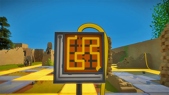 The Keep, the second set of labyrinths, first panel - Puzzle solutions | Keep in The Witness - Keep - The Witness Game Guide & Walkthrough