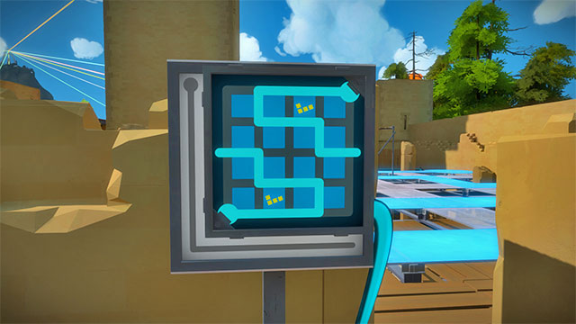 The Keep, the second set of labyrinths, fourth panel - Puzzle solutions | Keep in The Witness - Keep - The Witness Game Guide & Walkthrough