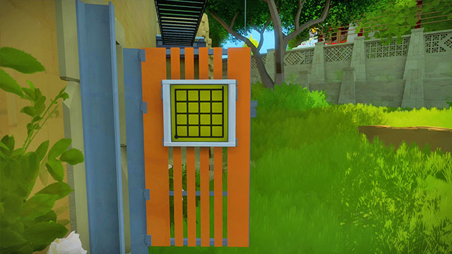 The puzzle on the door requires entering the building - Walkthrough | The Town in The Witness - The Town - The Witness Game Guide & Walkthrough