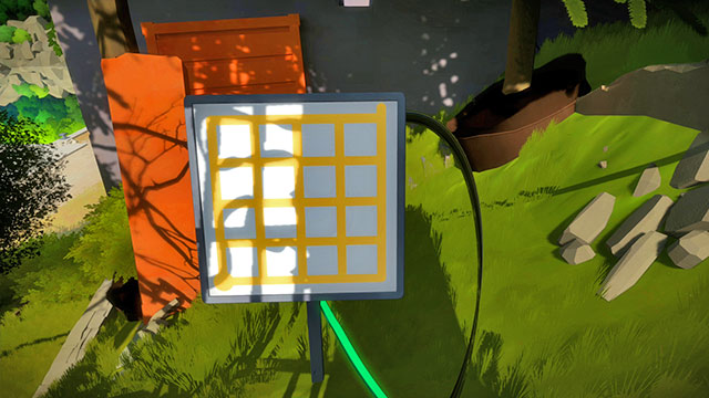 The next puzzle requires you to match the path with the shadow - Walkthrough | The Town in The Witness - The Town - The Witness Game Guide & Walkthrough