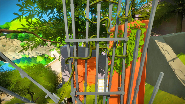 The hint for the puzzle is right in front of it - Walkthrough | The Town in The Witness - The Town - The Witness Game Guide & Walkthrough