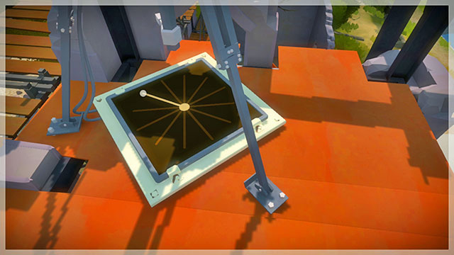Appropriate position of the panel that redirects the laser beam - Puzzle solutions | The Town in The Witness - The Town - The Witness Game Guide & Walkthrough