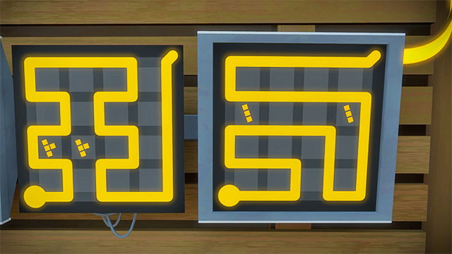 The first set, the next two - Puzzle solutions | The Town in The Witness - The Town - The Witness Game Guide & Walkthrough