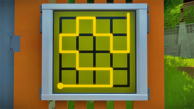 Puzzle to lower the stairs - Puzzle solutions | The Town in The Witness - The Town - The Witness Game Guide & Walkthrough