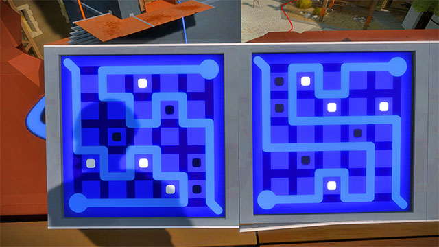 The second set, the next two - Puzzle solutions | The Town in The Witness - The Town - The Witness Game Guide & Walkthrough