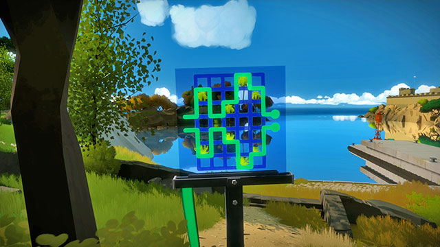 The third set, the first one - Puzzle solutions | The Town in The Witness - The Town - The Witness Game Guide & Walkthrough