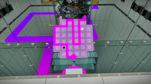 Level one, control panel, the first setting - Puzzle solutions 1 | Mountain in The Witness - Mountain - The Witness Game Guide & Walkthrough