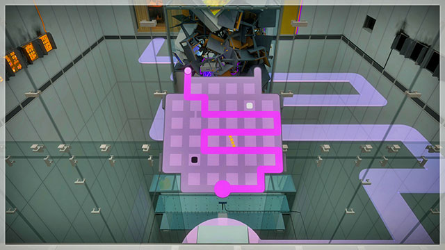 Level one, control panel, second setting - Puzzle solutions 1 | Mountain in The Witness - Mountain - The Witness Game Guide & Walkthrough