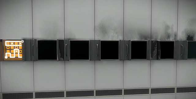 A puzzle on the left, the first one - Puzzle solutions 1 | Mountain in The Witness - Mountain - The Witness Game Guide & Walkthrough