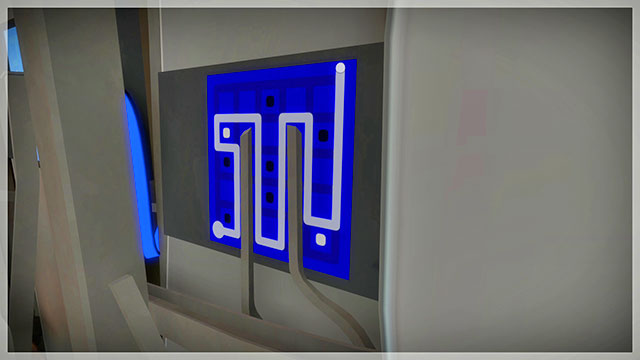 Room on the left, second puzzle - Puzzle solutions 1 | Mountain in The Witness - Mountain - The Witness Game Guide & Walkthrough