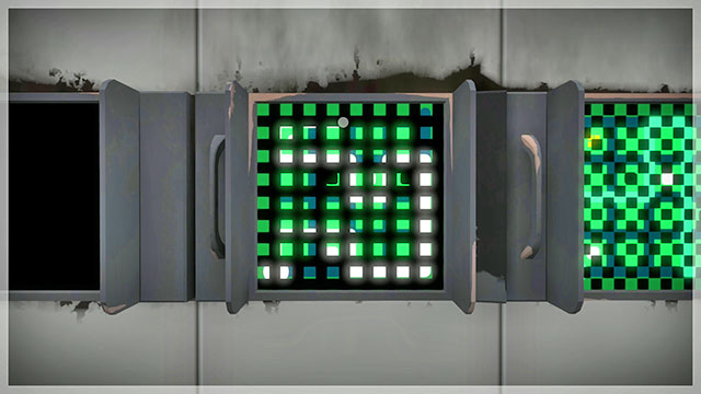 Puzzles o the right, the fourth one - Puzzle solutions 1 | Mountain in The Witness - Mountain - The Witness Game Guide & Walkthrough