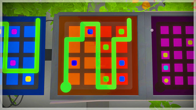 Level two, the first set of puzzles, the second one - Puzzle solutions 2 | Mountain in The Witness - Mountain - The Witness Game Guide & Walkthrough