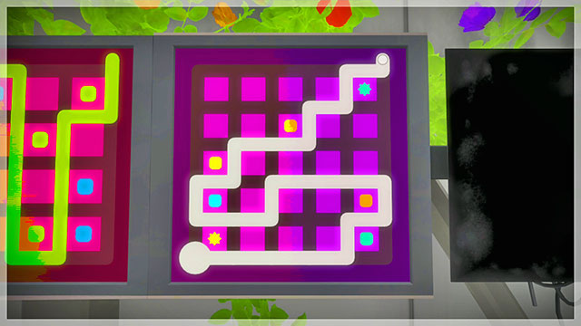 Level two, the first set of puzzles, the third one - Puzzle solutions 2 | Mountain in The Witness - Mountain - The Witness Game Guide & Walkthrough