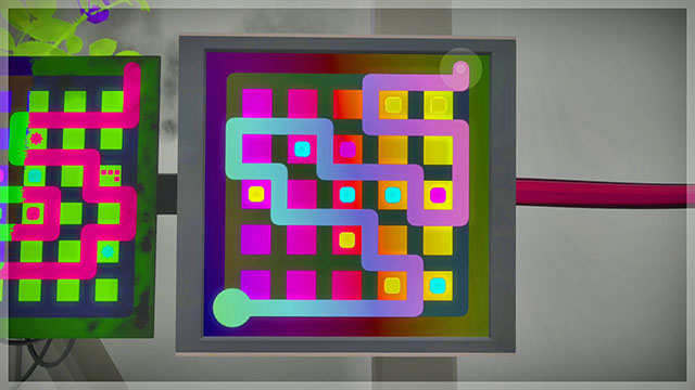 Level two, the first set of puzzles, the fifth one - Puzzle solutions 2 | Mountain in The Witness - Mountain - The Witness Game Guide & Walkthrough