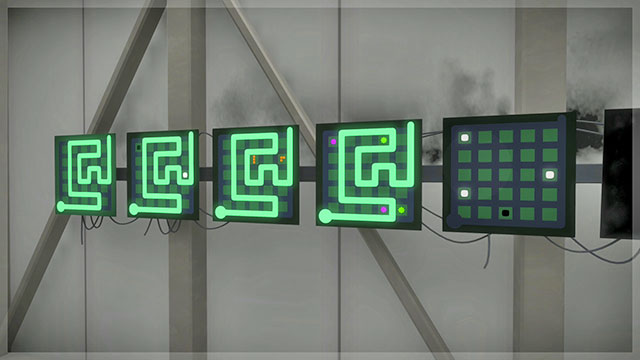 Level two, the second set of puzzles, the fourth one - Puzzle solutions 2 | Mountain in The Witness - Mountain - The Witness Game Guide & Walkthrough