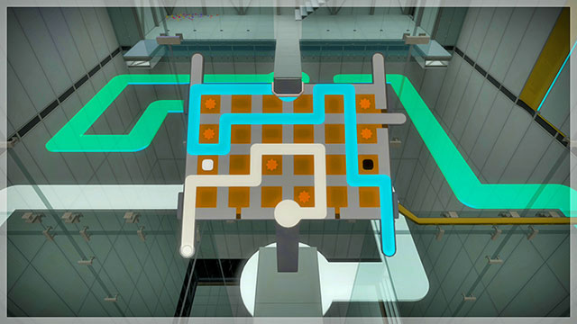 Level two, second control panel, the first setting - Puzzle solutions 2 | Mountain in The Witness - Mountain - The Witness Game Guide & Walkthrough