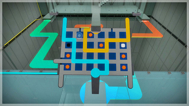 Level two, first control panel, second setting - Puzzle solutions 2 | Mountain in The Witness - Mountain - The Witness Game Guide & Walkthrough