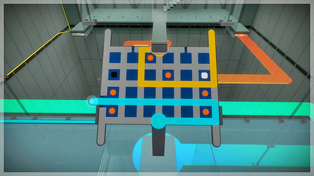 Level two, first control panel, third setting - Puzzle solutions 2 | Mountain in The Witness - Mountain - The Witness Game Guide & Walkthrough