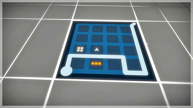 Third level, first puzzle - Puzzle solutions 2 | Mountain in The Witness - Mountain - The Witness Game Guide & Walkthrough