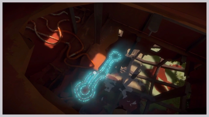 After walking through the bridge you should look down through the hole in the floor - Shipwreck | Additional collectibles in The Witness - Additional collectibles - The Witness Game Guide & Walkthrough