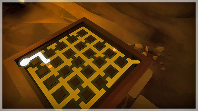 In the next puzzle, you need to draw a path in such a way, so as to cross two spots along your way - Challenge | Additional collectibles in The Witness - Additional collectibles - The Witness Game Guide & Walkthrough