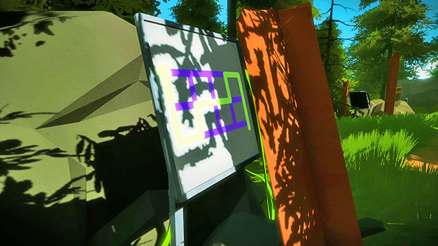 Forest, fourth set of puzzles, the first one - Puzzle solutions | Forest in The Witness - Forest - The Witness Game Guide & Walkthrough