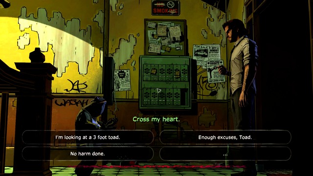 A conversation with Toad - The Wolf Among Us: Disturbance - The Wolf Among Us: Episode 1 Faith - The Wolf Among Us Game Guide