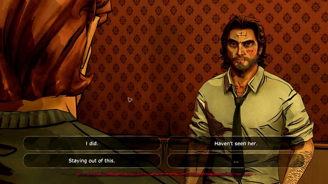 Either lie or tell the truth - The Wolf Among Us: The Woodlands - The Wolf Among Us: Episode 1 Faith - The Wolf Among Us Game Guide