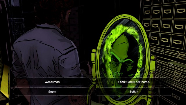 A talking mirror - The Wolf Among Us: Mirror Mirror - The Wolf Among Us: Episode 1 Faith - The Wolf Among Us Game Guide