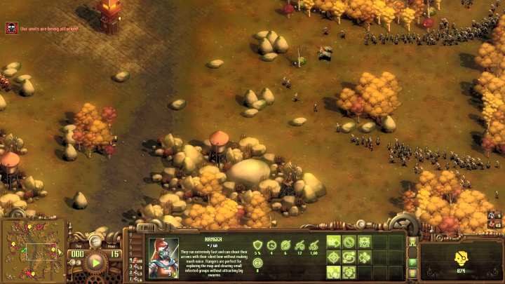 If you want, you can use a Rangers to distract some of the enemies. - Infected Swarm #1 | They Are Billions campaign walkthrough - The New Empire campaign - They Are Billions Guide