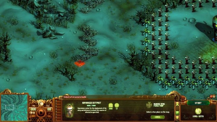 Use Stakes Traps or Wire Fence Traps to slow down enemies. - Infected Swarm #10 | They Are Billions campaign walkthrough - The New Empire campaign - They Are Billions Guide