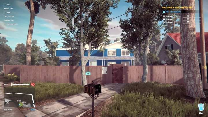 Number 103 - The Williams. - 103 - The Williams | Houses available for rob in Thief Simulator - Houses for robbery - Thief Simulator Guide