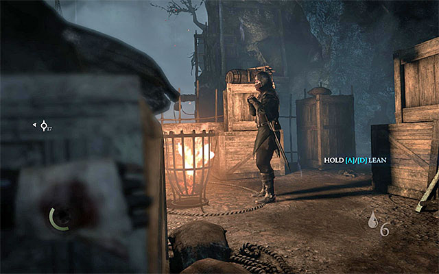 One of enemies at the campfire - Board The Dawns Light - Chapter 8: The Dawns Light - Thief - Game Guide and Walkthrough