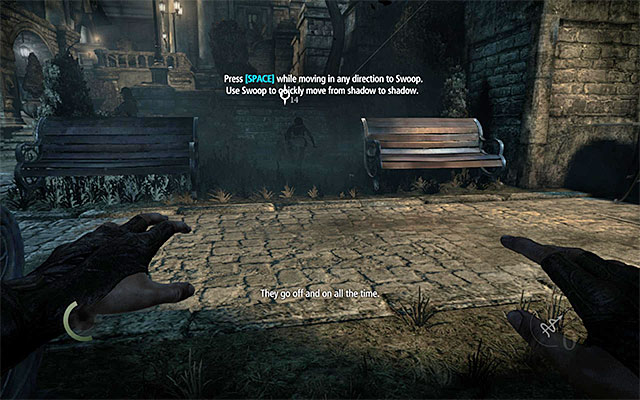 Swoop allows you to decrease the risk of being spotted - The garden crossing - Prologue: The Drop - Thief - Game Guide and Walkthrough