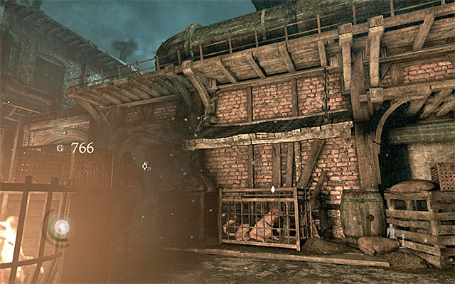 Do not approach the dog cage - Gain access to the foundry - Chapter 2: Dust to Dust - Thief - Game Guide and Walkthrough