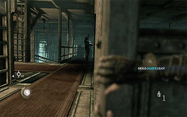 A guard at the upper level - Exploration of the first part of the foundry - Chapter 2: Dust to Dust - Thief - Game Guide and Walkthrough