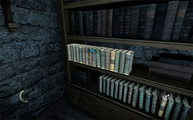 The bookshelf with a switch that opens a secret passage - Writing Wrongs - Jobs - Basso - Thief - Game Guide and Walkthrough