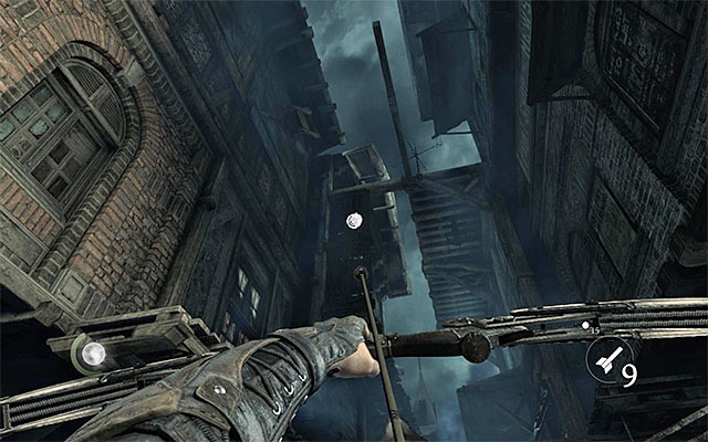 Start to the North off the fence's shop, which is located high and seemingly inaccessible - Taking a Fence - Jobs - Basso - Thief - Game Guide and Walkthrough