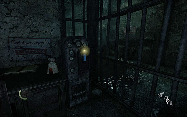 The button in the guard booth - Examine room 3F - Chapter 5: The Forsaken - Thief - Game Guide and Walkthrough