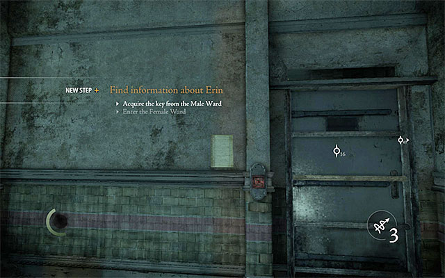 The door to the Women's ward is in the North-Eastern side of the lobby's first floor [Moira Asylum - Womens Ward] - Reach the Womens Ward - Chapter 5: The Forsaken - Thief - Game Guide and Walkthrough