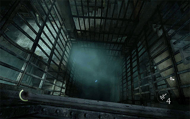 The spot where Garrett can use a rope arrow - Reach the Womens Ward - Chapter 5: The Forsaken - Thief - Game Guide and Walkthrough