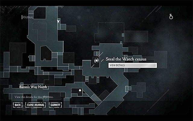 Your destination has been shown in the above screenshot - it is located in the North-Western part of the South Quarter, close to the fish market [South Quarter / Riverside - Fish Hawkers Market] - Casing the Cargo - Jobs - Basso - Thief - Game Guide and Walkthrough