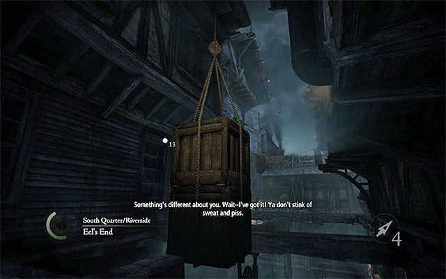 Approach your destination from the North-Western side, stop on the upper path, in the location shown in the above screenshot - Shark Bait - Jobs - Basso - Thief - Game Guide and Walkthrough