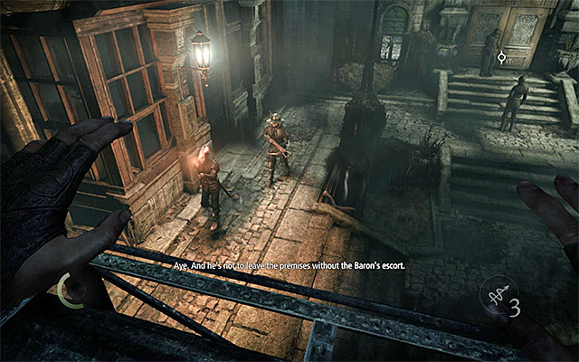 You will have most problems with the guard with a torch - Gain access into the estate - Chapter 4: A Friend in Need - Thief - Game Guide and Walkthrough
