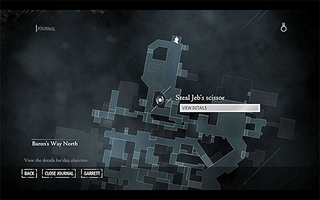 Your destination has been presented in the above screenshot - it is located in the Southern part of South Quarter, in [South Quarter / Riverside - Canal] - The Rule of Thumb - Jobs - Basso - Thief - Game Guide and Walkthrough