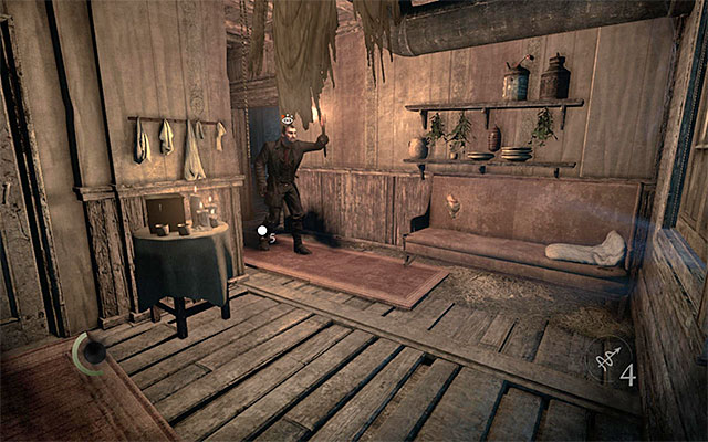 RIGHT AFTER you enter the apartment, hide in the dark corner, to the left of the starting point - The Rule of Thumb - Jobs - Basso - Thief - Game Guide and Walkthrough