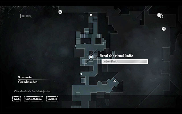 Your destination has been presented in the above screenshot - it is located in the central part of the Old Quarter, in [Stonemarket - Muddlers Row], to the North of the watchtower - The Witch of Stonemarket - Jobs - Basso - Thief - Game Guide and Walkthrough
