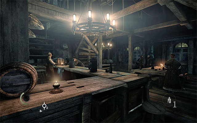 One of the tavern's areas - The key locations in the City - Trips to the City - Thief - Game Guide and Walkthrough